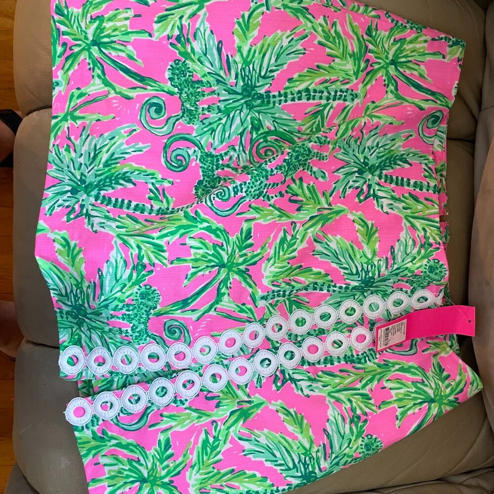 LILLY PULITZER TAWNEY SKORT PROSECCO PINK HANGIN AROUND